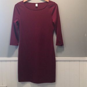 Burgundy dress